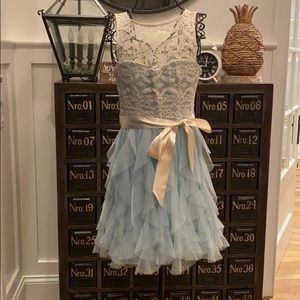 Light blue homecoming dress